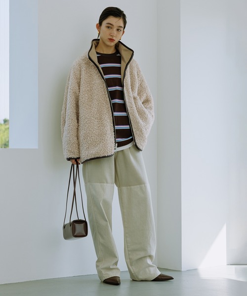 WEB限定】リバーシブルボアブルゾン（ブルゾン）｜ADAM ET ROPE