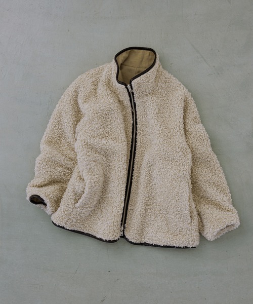 セール】【WEB限定】リバーシブルボアブルゾン（ブルゾン）｜ADAM ET