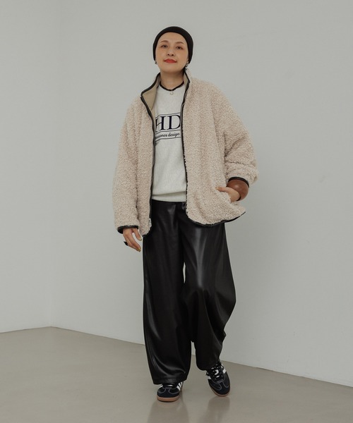 WEB限定】リバーシブルボアブルゾン（ブルゾン）｜ADAM ET ROPE