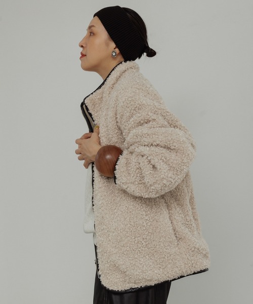 WEB限定】リバーシブルボアブルゾン（ブルゾン）｜ADAM ET ROPE