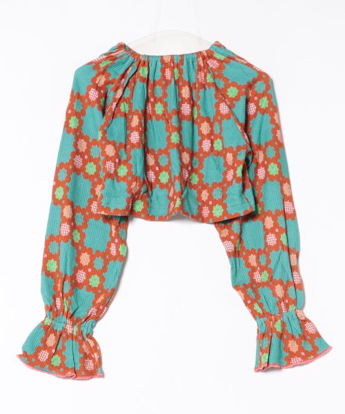 MARKEY'S（マーキーズ）の「総柄ワッフルボリュームスリーブボレロ/おとな（カーディガン/ボレロ・レディース・ホワイト系その他/ブラウン系その他・160cm）」の15枚目の写真