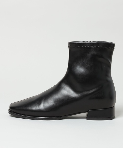 A part by（アパートバイ）の「フラットショートブーツ（ブーツ・レディース・ブラック/ブラウン・MEDIUM/LARGE）」の6枚目の写真