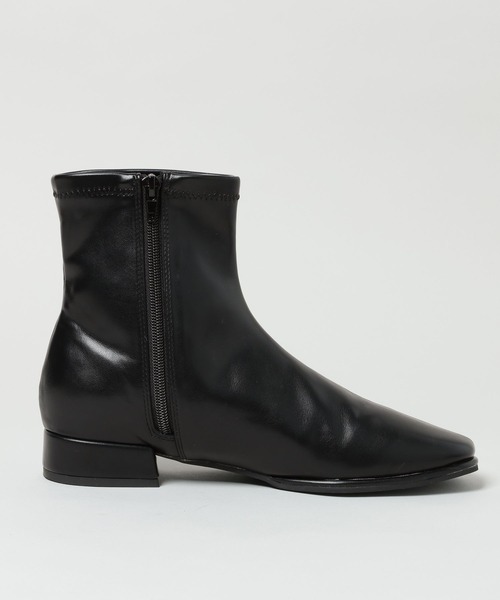 A part by（アパートバイ）の「フラットショートブーツ（ブーツ・レディース・ブラック/ブラウン・MEDIUM/LARGE）」の7枚目の写真