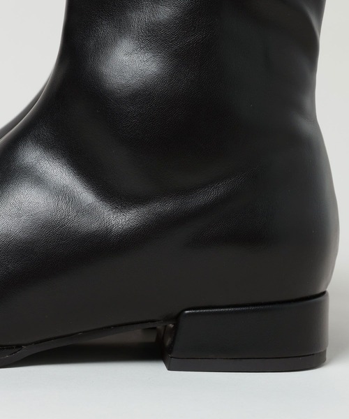 A part by（アパートバイ）の「フラットショートブーツ（ブーツ・レディース・ブラック/ブラウン・MEDIUM/LARGE）」の11枚目の写真