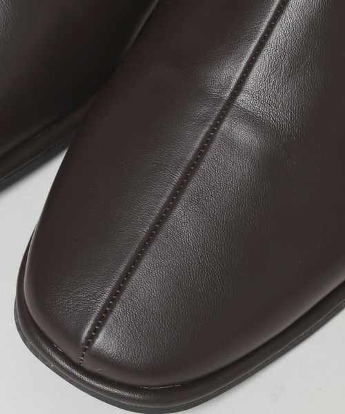 A part by（アパートバイ）の「フラットショートブーツ（ブーツ・レディース・ブラック/ブラウン・MEDIUM/LARGE）」の4枚目の写真