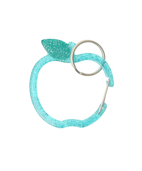 MILKFED.(ミルクフェド)の「GLITTER APPLE CARABINER(キーホルダー・レディース・ライトグリーン・ONE SIZE)」の3枚目の写真