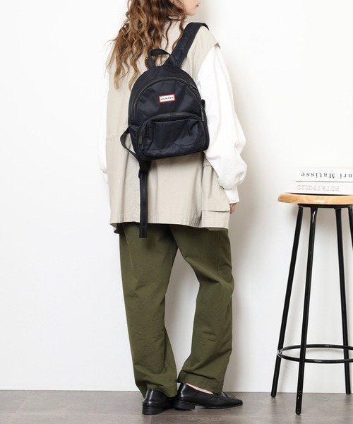 HUNTER（ハンター）の「HUNTER NYLON MINI BACKPACK ナイロン クラシック ミニ バックパック（バックパック/リュック・レディース・ブラック/ピンク/ミント・FREE）」の15枚目の写真