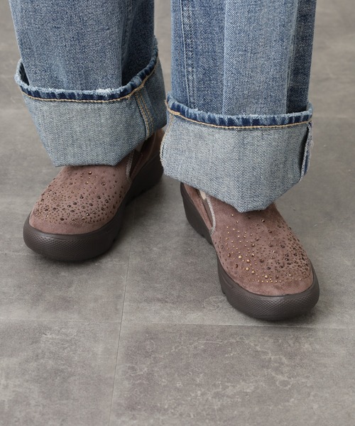 kitson(キットソン)の「KITSON キットソン 厚底ウェーブソール 軽量 スリッポン(スリッポン・レディース・ブラック/ベージュ/ブラウン・23cm/23.5cm/24cm/24.5cm)」の5枚目の写真