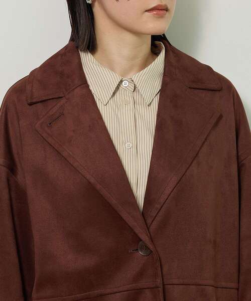 Green　Parks（グリーンパークス）の「合成皮革ジャケット（テーラードジャケット・レディース・ブラック/ブラウン・FREE）」の17枚目の写真