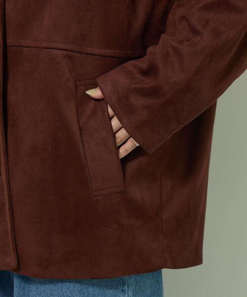 Green　Parks（グリーンパークス）の「合成皮革ジャケット（テーラードジャケット・レディース・ブラック/ブラウン・FREE）」の20枚目の写真
