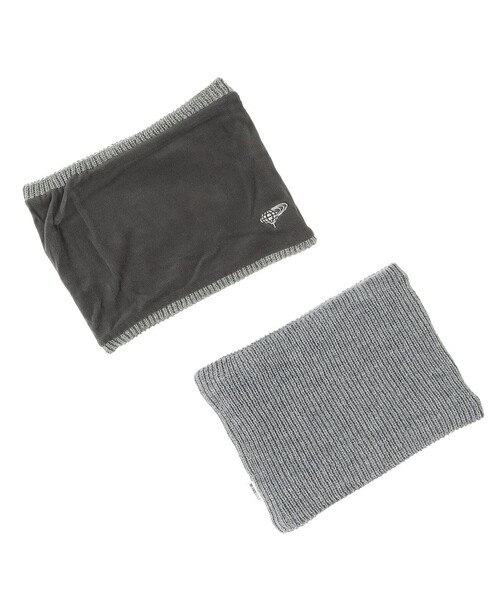 BEAMS GOLF（ビームスゴルフ）の「ニット＆ポーラテック(R) リバーシブル ネックウォーマー（ネックウォーマー/スヌード・メンズ・グレー/ブラック・ONE SIZE）」の13枚目の写真