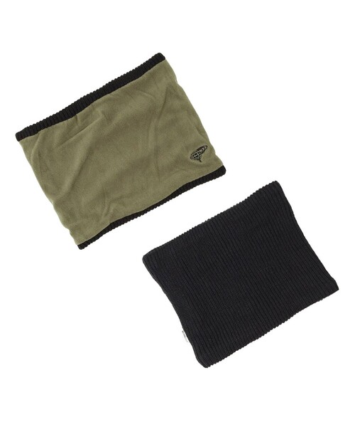 BEAMS GOLF（ビームスゴルフ）の「ニット＆ポーラテック(R) リバーシブル ネックウォーマー（ネックウォーマー/スヌード・メンズ・グレー/ブラック・ONE SIZE）」の14枚目の写真