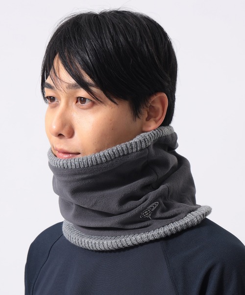 BEAMS GOLF（ビームスゴルフ）の「ニット＆ポーラテック(R) リバーシブル ネックウォーマー（ネックウォーマー/スヌード・メンズ・グレー/ブラック・ONE SIZE）」の3枚目の写真