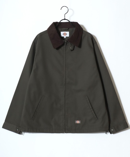 Dickies（ディッキーズ）の「Dickies/ディッキーズ 別注 Hunting Jacket/オーバーサイズ コットン 襟コーデュロイ ハンティングジャケット/ワークジャケット/ブルゾン/レディース メンズ（ブルゾン・メンズ・ブラック/カーキ/ブラック系その他/ベージュ/ブラウン・M/XL/L）」の14枚目の写真