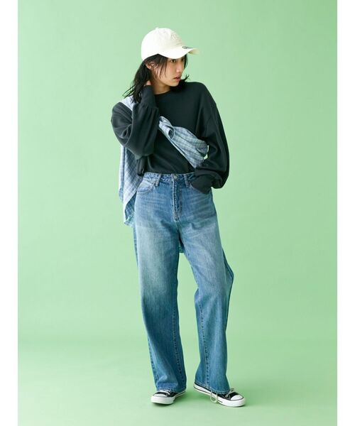 Ungrid（アングリッド）の「【WEB限定】スリーブボリュームワッフルロングスリーブTee（Tシャツ/カットソー・レディース・チャコールグレー/ネイビー/ブラウン/ボルドー/ピンク/アイボリー・FREE）」の10枚目の写真