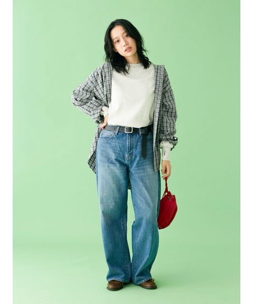 Ungrid（アングリッド）の「【WEB限定】スリーブボリュームワッフルロングスリーブTee（Tシャツ/カットソー・レディース・チャコールグレー/ネイビー/ブラウン/ボルドー/ピンク/アイボリー・FREE）」の12枚目の写真