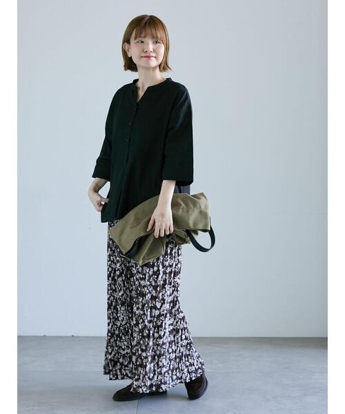 Lugnoncure（ルノンキュール）の「花柄クリンクルギャザースカート《2025autumn catalog item》（スカート・レディース・ブラック/ブラウン/オフホワイト・F）」の10枚目の写真