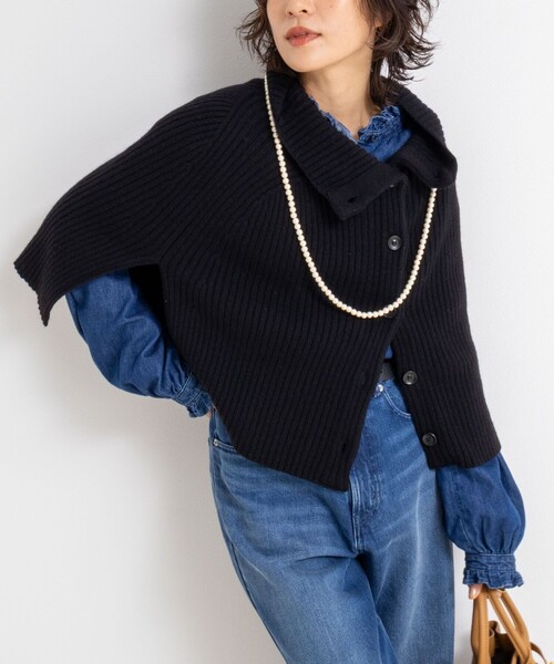 手洗い可能》2WAYニットポンチョ（ニット/セーター）｜NOLLEY'S