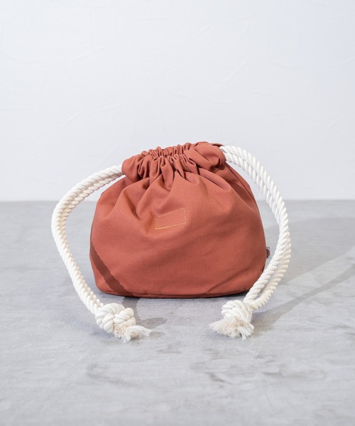 Dickies（ディッキーズ）の「【Dickies】DK TC TWILL DRAWSTRING BAG MN / ディッキーズ ドローストリング バッグ（ハンドバッグ・メンズ・ブラウン系カモフラージュ/レッド/グレー系カモフラージュ・FREE）」の2枚目の写真