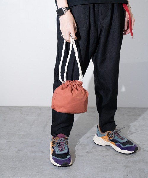 Dickies（ディッキーズ）の「【Dickies】DK TC TWILL DRAWSTRING BAG MN / ディッキーズ ドローストリング バッグ（ハンドバッグ・メンズ・ブラウン系カモフラージュ/レッド/グレー系カモフラージュ・FREE）」の13枚目の写真