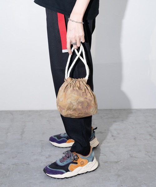 Dickies（ディッキーズ）の「【Dickies】DK TC TWILL DRAWSTRING BAG MN / ディッキーズ ドローストリング バッグ（ハンドバッグ・メンズ・ブラウン系カモフラージュ/レッド/グレー系カモフラージュ・FREE）」の14枚目の写真