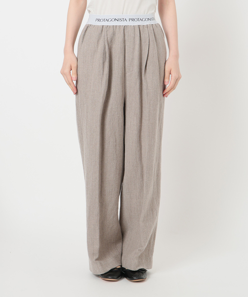 FRAMeWORK（フレームワーク）の「PROTAGONISTA/プロタゴニスタ ウールリネンパンツ（スラックス・レディース・ライトグレー・FREE）」の16枚目の写真
