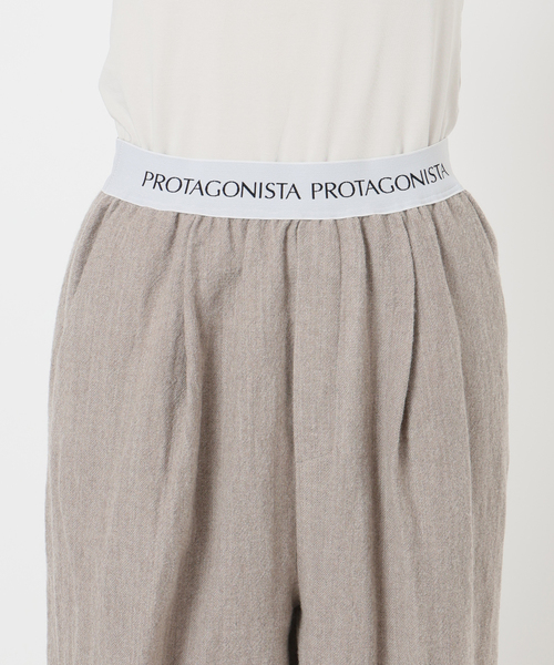 FRAMeWORK（フレームワーク）の「PROTAGONISTA/プロタゴニスタ ウールリネンパンツ（スラックス・レディース・ライトグレー・FREE）」の3枚目の写真