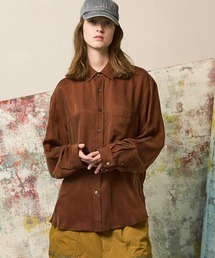 《UNISEX》Prime-Over Cupra Regular Collar Shirt/プライムオーバーキュプラレギュラーカラーシャツ【MAISON SPECIAL/メゾンスペシャル】