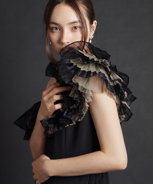 My shawty(マイシャウティー)の「tule motif pants dress(パンツドレス・レディース・ブラック/ミント/ネイビー・SMALL/MEDIUM/LARGE)」の2枚目の写真