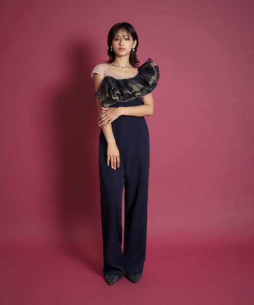 My shawty(マイシャウティー)の「tule motif pants dress(パンツドレス・レディース・ブラック/ミント/ネイビー・SMALL/MEDIUM/LARGE)」の5枚目の写真