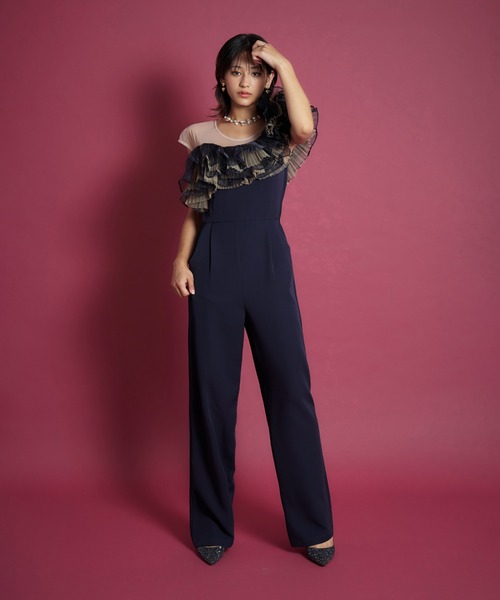 My shawty(マイシャウティー)の「tule motif pants dress(パンツドレス・レディース・ブラック/ミント/ネイビー・SMALL/MEDIUM/LARGE)」の6枚目の写真