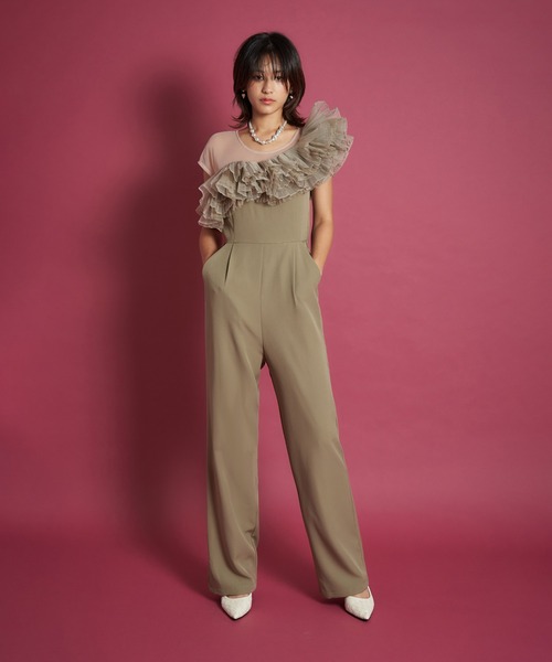 My shawty(マイシャウティー)の「tule motif pants dress(パンツドレス・レディース・ブラック/ミント/ネイビー・SMALL/MEDIUM/LARGE)」の9枚目の写真