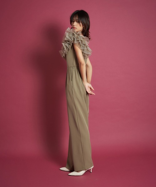 My shawty(マイシャウティー)の「tule motif pants dress(パンツドレス・レディース・ブラック/ミント/ネイビー・SMALL/MEDIUM/LARGE)」の10枚目の写真