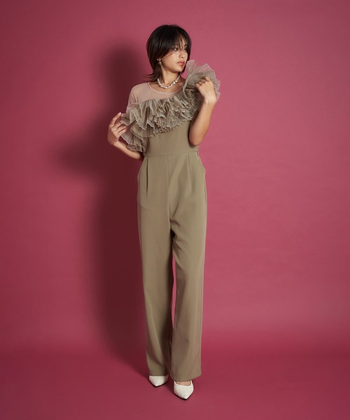 My shawty(マイシャウティー)の「tule motif pants dress(パンツドレス・レディース・ブラック/ミント/ネイビー・SMALL/MEDIUM/LARGE)」の11枚目の写真