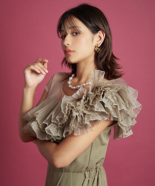 My shawty(マイシャウティー)の「tule motif pants dress(パンツドレス・レディース・ブラック/ミント/ネイビー・SMALL/MEDIUM/LARGE)」の18枚目の写真
