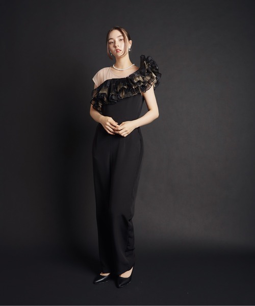 My shawty(マイシャウティー)の「tule motif pants dress(パンツドレス・レディース・ブラック/ミント/ネイビー・SMALL/MEDIUM/LARGE)」の21枚目の写真