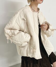 w closet（ダブルクローゼット）の「中綿リボンブルゾン（ブルゾン）」