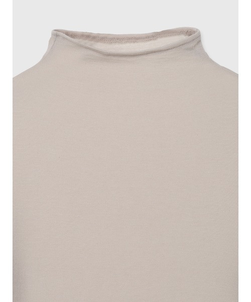 EIMY ISTOIRE(エイミーイストワール)の「カシミヤ混シアースリーブギャザートップス(Tシャツ/カットソー・レディース・ブラック/ホワイト/ベージュ・F)」の7枚目の写真