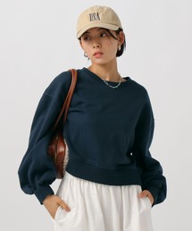 BAYFLOW | バックオープンショートスウェット(スウェット)