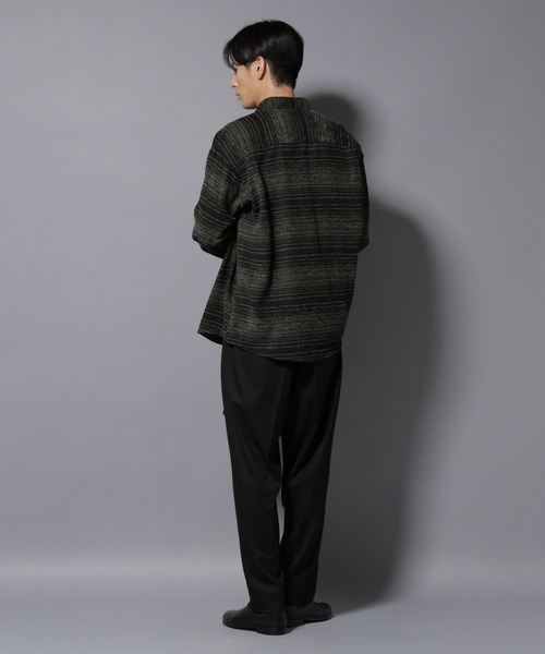 NANO universe（ナノユニバース）の「微起毛ワイド2タックテーパードパンツ（スラックス・メンズ・ブラック/ネイビー/チャコール・S/M/L）」の17枚目の写真