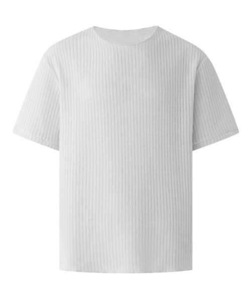 NOWLE(ノウル)の「【NOWLE】透かし編み ドライメッシュ カットオフ Tシャツ(Tシャツ/カットソー・メンズ・ブラック/ホワイト・X-LARGE/LARGE/MEDIUM)」の17枚目の写真