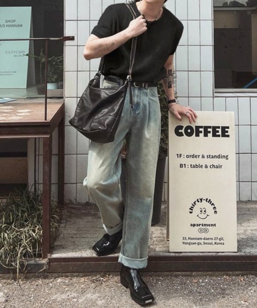 NOWLE(ノウル)の「【NOWLE】透かし編み ドライメッシュ カットオフ Tシャツ(Tシャツ/カットソー・メンズ・ブラック/ホワイト・X-LARGE/LARGE/MEDIUM)」の13枚目の写真