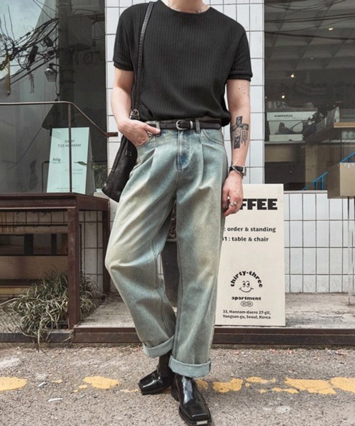 NOWLE(ノウル)の「【NOWLE】透かし編み ドライメッシュ カットオフ Tシャツ(Tシャツ/カットソー・メンズ・ブラック/ホワイト・X-LARGE/LARGE/MEDIUM)」の14枚目の写真