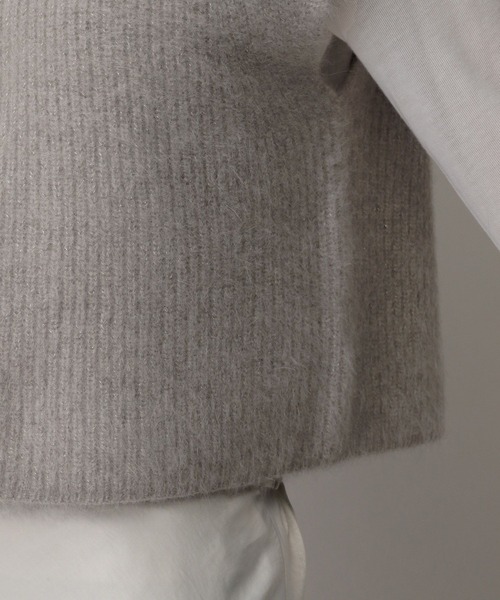 A part by（アパートバイ）の「フォックスカシミヤウールラメベスト（ベスト・レディース・ライトベージュ/グレー・FREE）」の21枚目の写真
