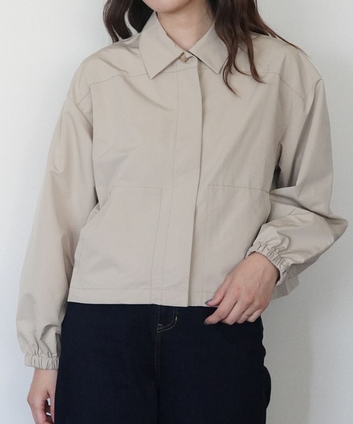 ZOZOMARKET（ゾゾマーケット）の「ボリュームスリーブシャツジャケット-ZOZOMARKET by ハヤシアンナ（シャツ/ブラウス・レディース・サンドベージュ・マルチサイズ）」の2枚目の写真