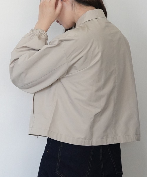 ZOZOMARKET（ゾゾマーケット）の「ボリュームスリーブシャツジャケット-ZOZOMARKET by ハヤシアンナ（シャツ/ブラウス・レディース・サンドベージュ・マルチサイズ）」の3枚目の写真