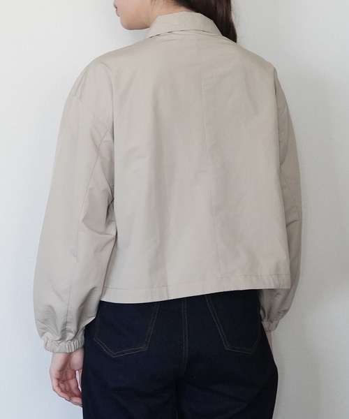 ZOZOMARKET（ゾゾマーケット）の「ボリュームスリーブシャツジャケット-ZOZOMARKET by ハヤシアンナ（シャツ/ブラウス・レディース・サンドベージュ・マルチサイズ）」の4枚目の写真