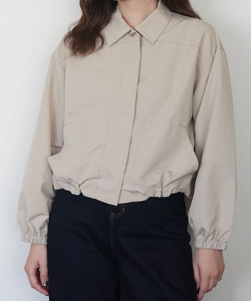 ZOZOMARKET（ゾゾマーケット）の「ボリュームスリーブシャツジャケット-ZOZOMARKET by ハヤシアンナ（シャツ/ブラウス・レディース・サンドベージュ・マルチサイズ）」の10枚目の写真