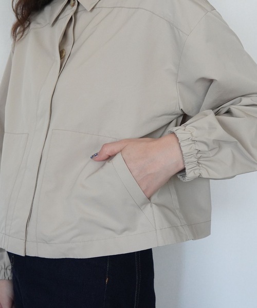 ZOZOMARKET（ゾゾマーケット）の「ボリュームスリーブシャツジャケット-ZOZOMARKET by ハヤシアンナ（シャツ/ブラウス・レディース・サンドベージュ・マルチサイズ）」の7枚目の写真