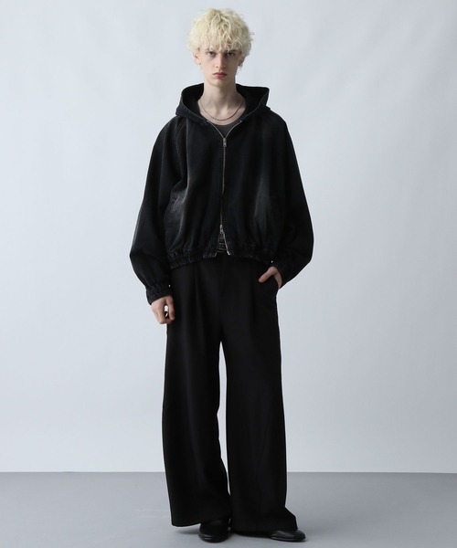 HARE(ハレ)の「【SET UP対応】コンパクトデニムフードブルゾン(HARE)(ブルゾン・メンズ・レッド/ブルー/ブラック/グレー/ブルー系その他・SMALL/MEDIUM)」の7枚目の写真